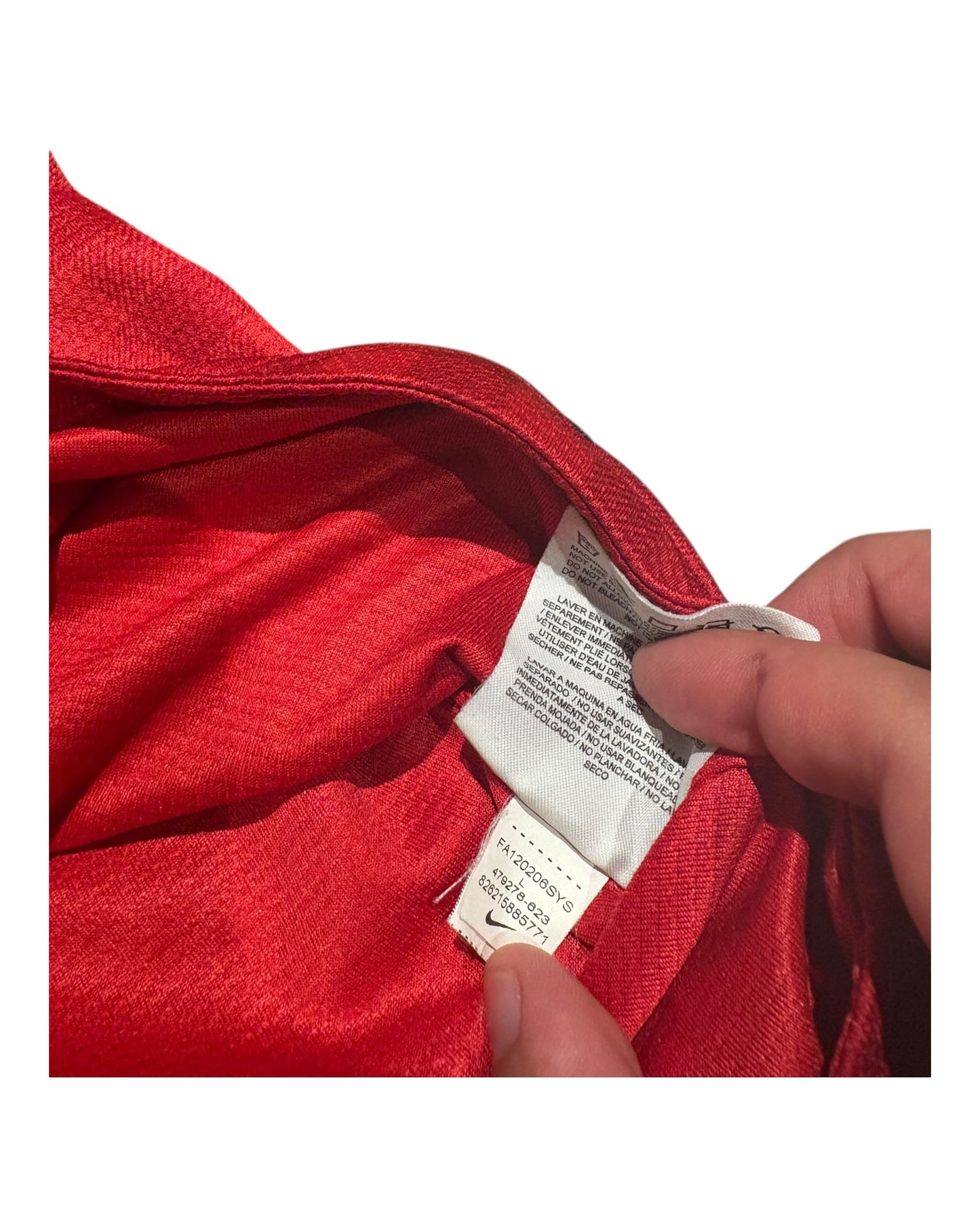 2011 plaid Manchester United jersey size large