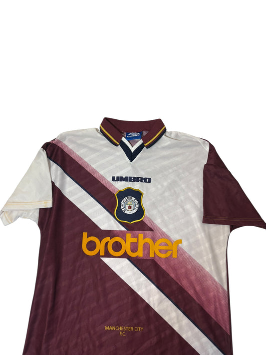 Vintage 1996 Manchester city 3rd kit soccer jersey size Large