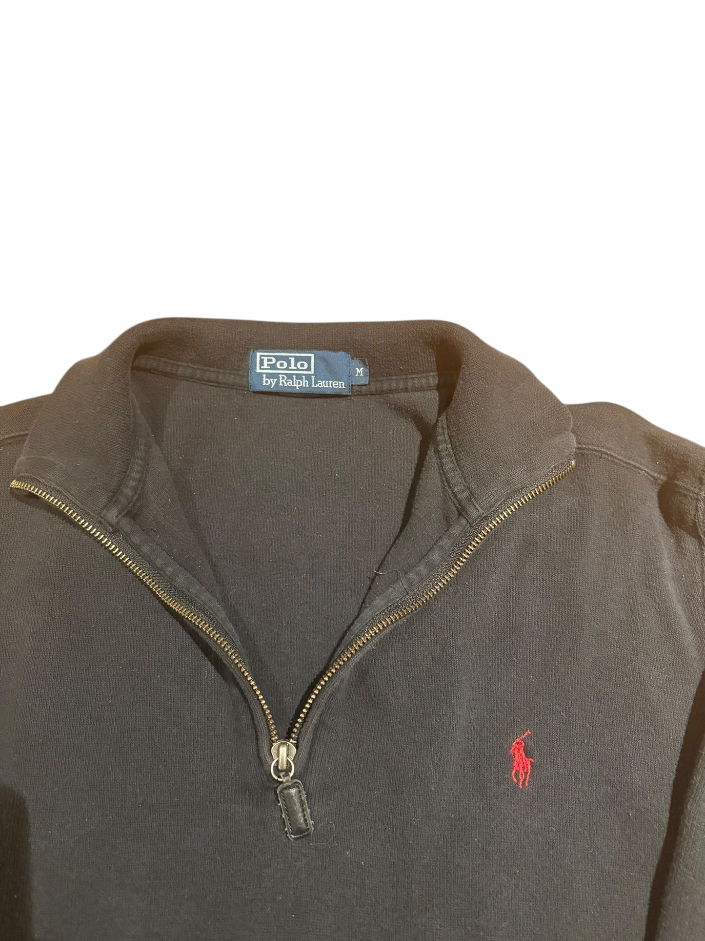 Vintage Ralph Lauren black Quarter zip
